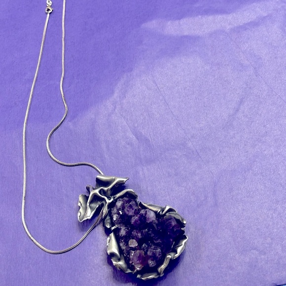 MCM Scandinavian Made Amethyst Pendant - Picture 4 of 4